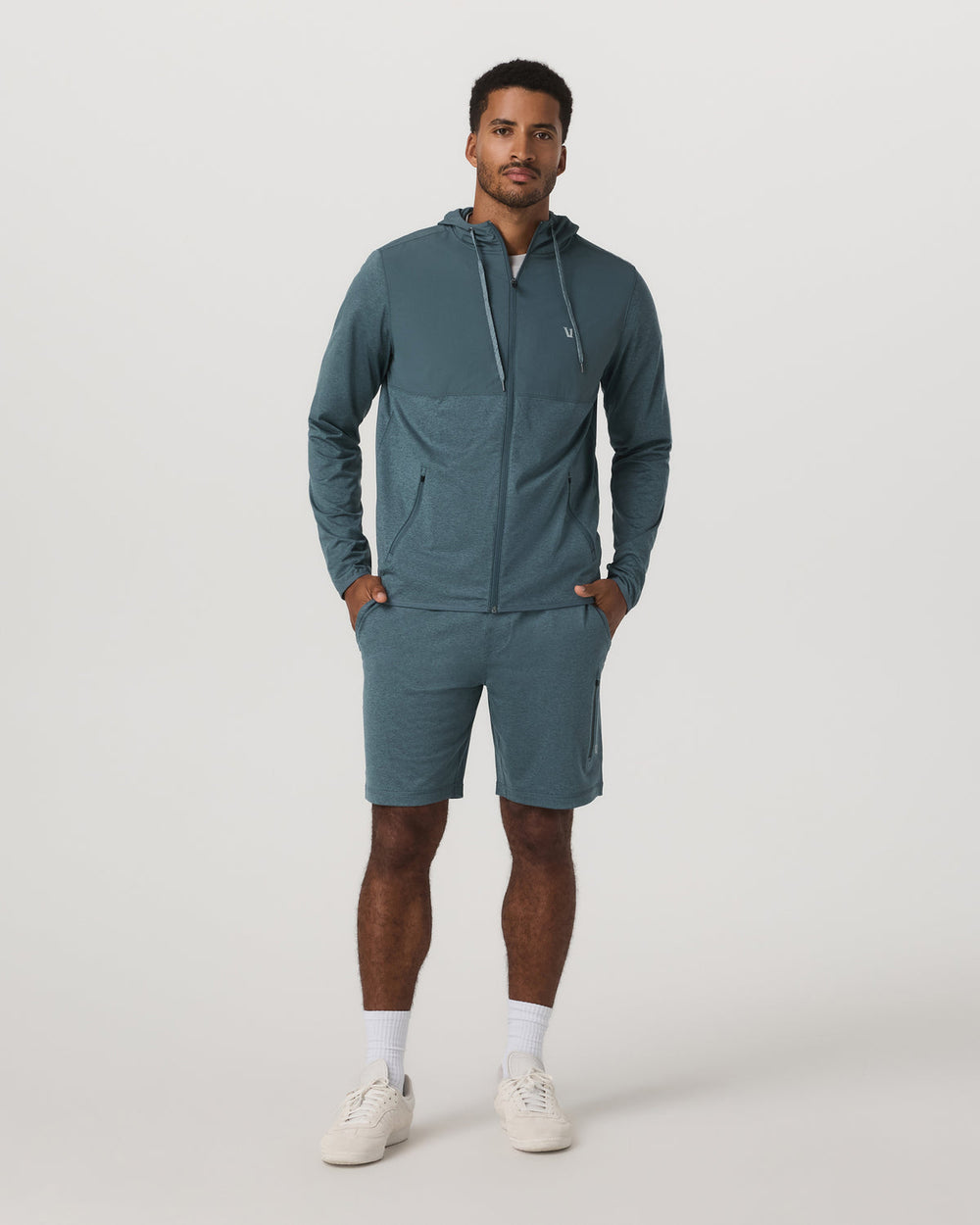 Vuori Sunday Element Jacket Men's Blue Sea Heather Jacket