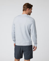 Vuori Ponto Performance Crew Men's Platinum White Pullover