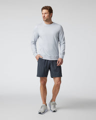 Vuori Ponto Performance Crew Men's Platinum White Pullover