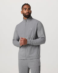 Vuori Sunday Element Track Jacket Men's Grey Heather