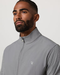 Vuori Sunday Element Track Jacket Men's Grey Heather