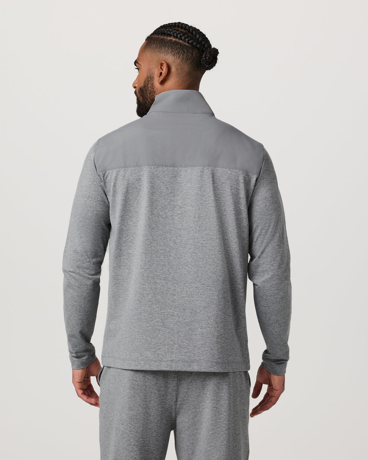 Vuori Sunday Element Track Jacket Men's Grey Heather
