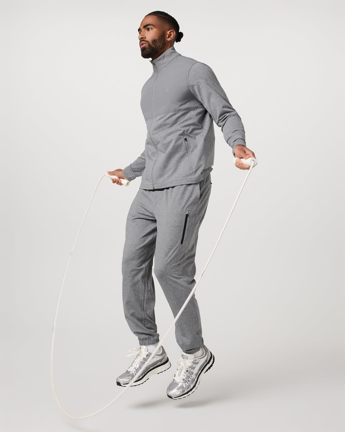 Vuori Sunday Element Track Jacket Men's Grey Heather