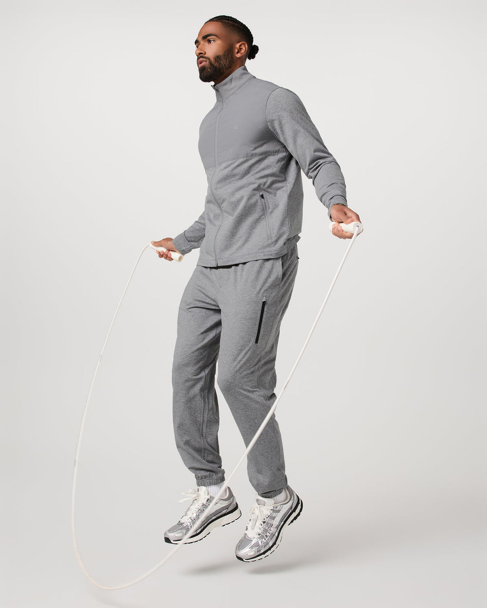 Vuori Sunday Element Track Jacket Men's Grey Heather