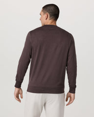 Vuori Ponto Performance Crew Men's Sangria Heather Crew Neck