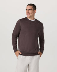 Vuori Ponto Performance Crew Men's Sangria Heather Crew Neck