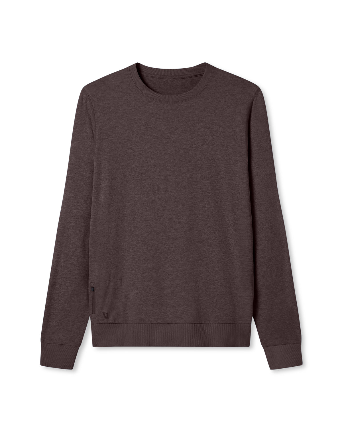 Vuori Ponto Performance Crew Men's Sangria Heather Crew Neck