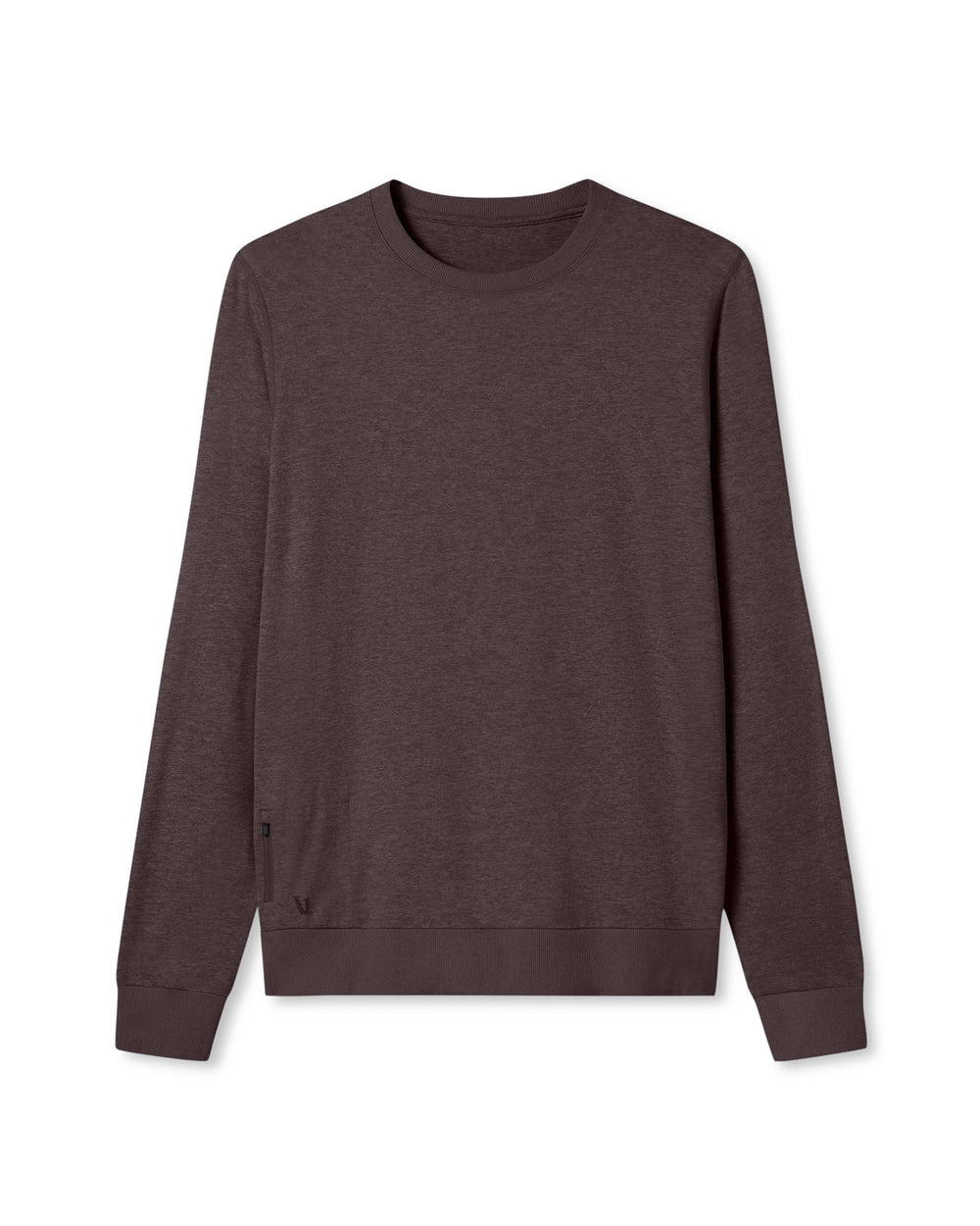 Vuori Ponto Performance Crew Men's Sangria Heather Crew Neck