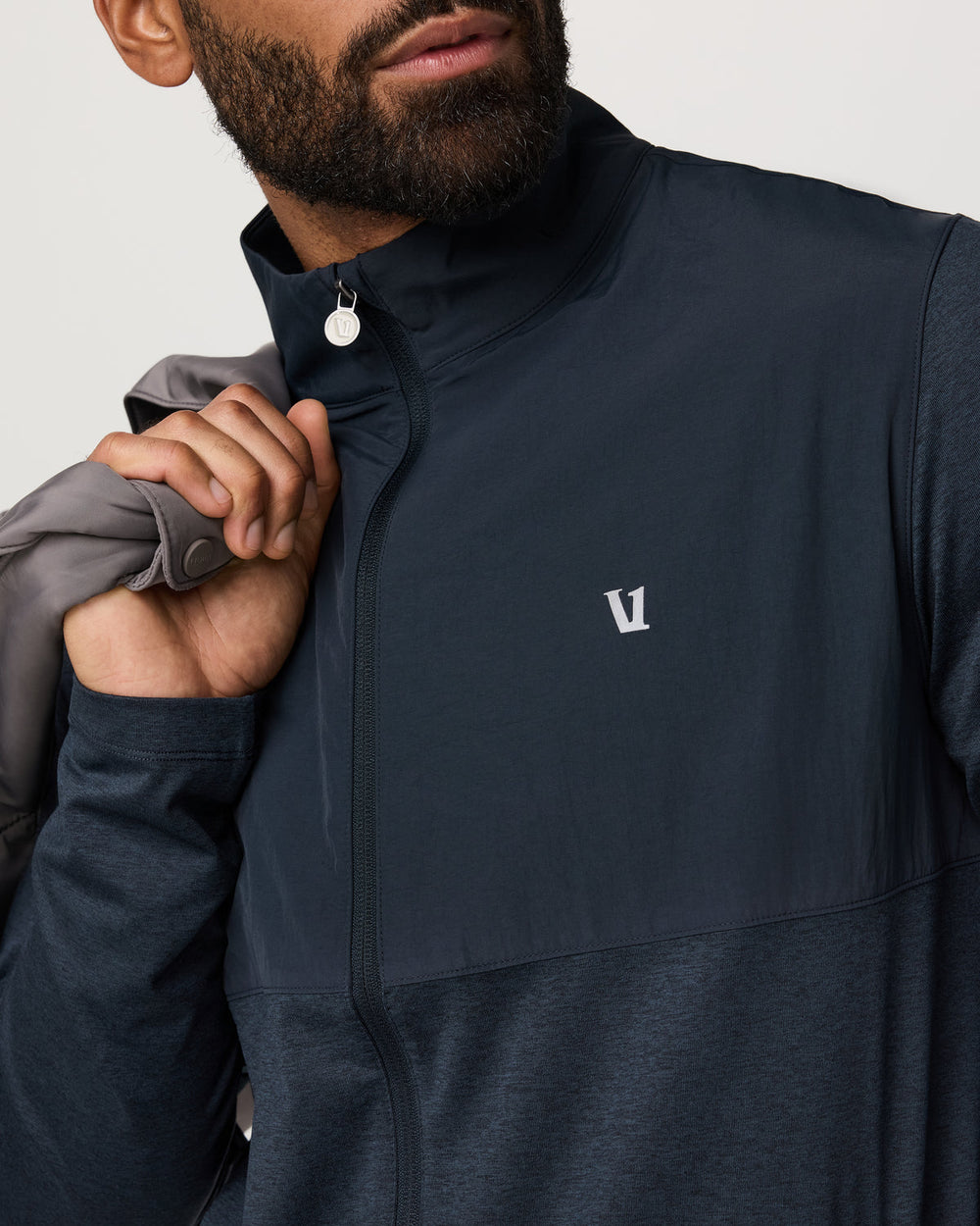 Vuori Sunday Element Track Jacket Men's Ink Heather Jacket