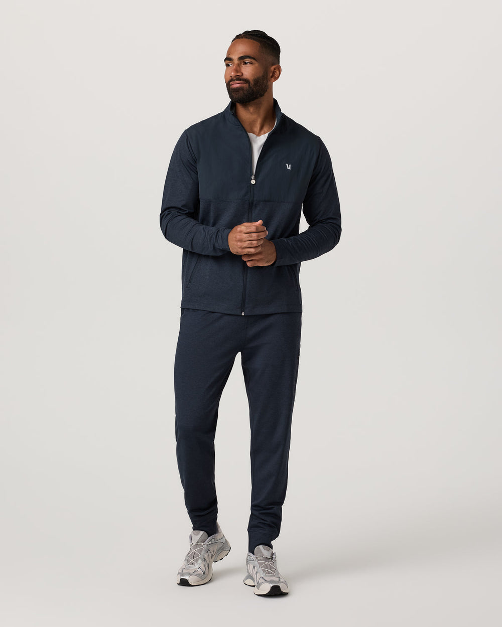 Vuori Sunday Element Track Jacket Men's Ink Heather Jacket