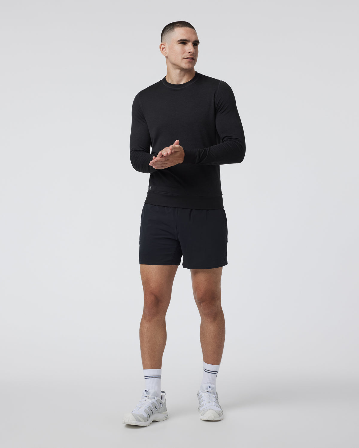 Vuori Ponto Performance Crew Men's Black Pullover