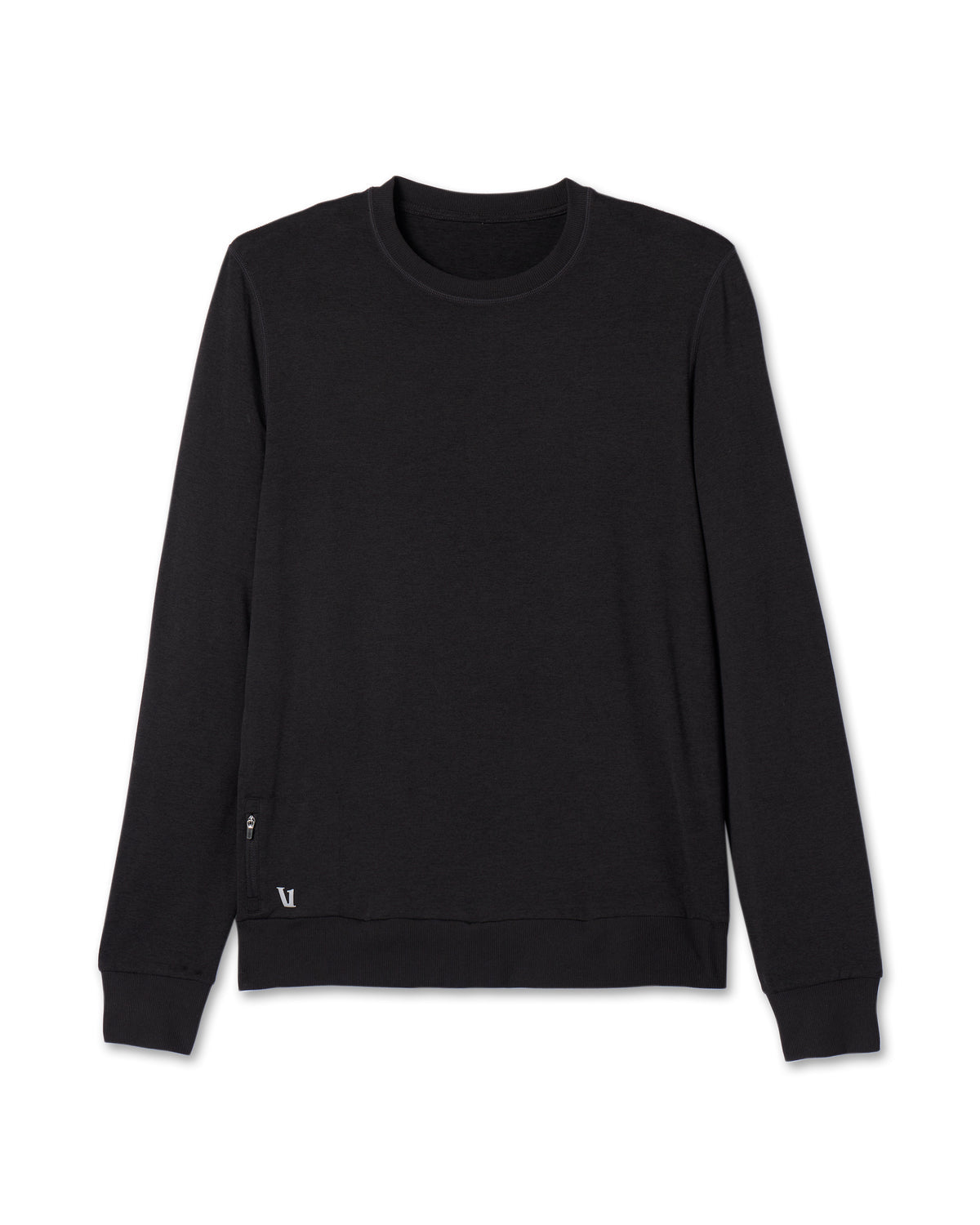 Vuori Ponto Performance Crew Men's Black Pullover