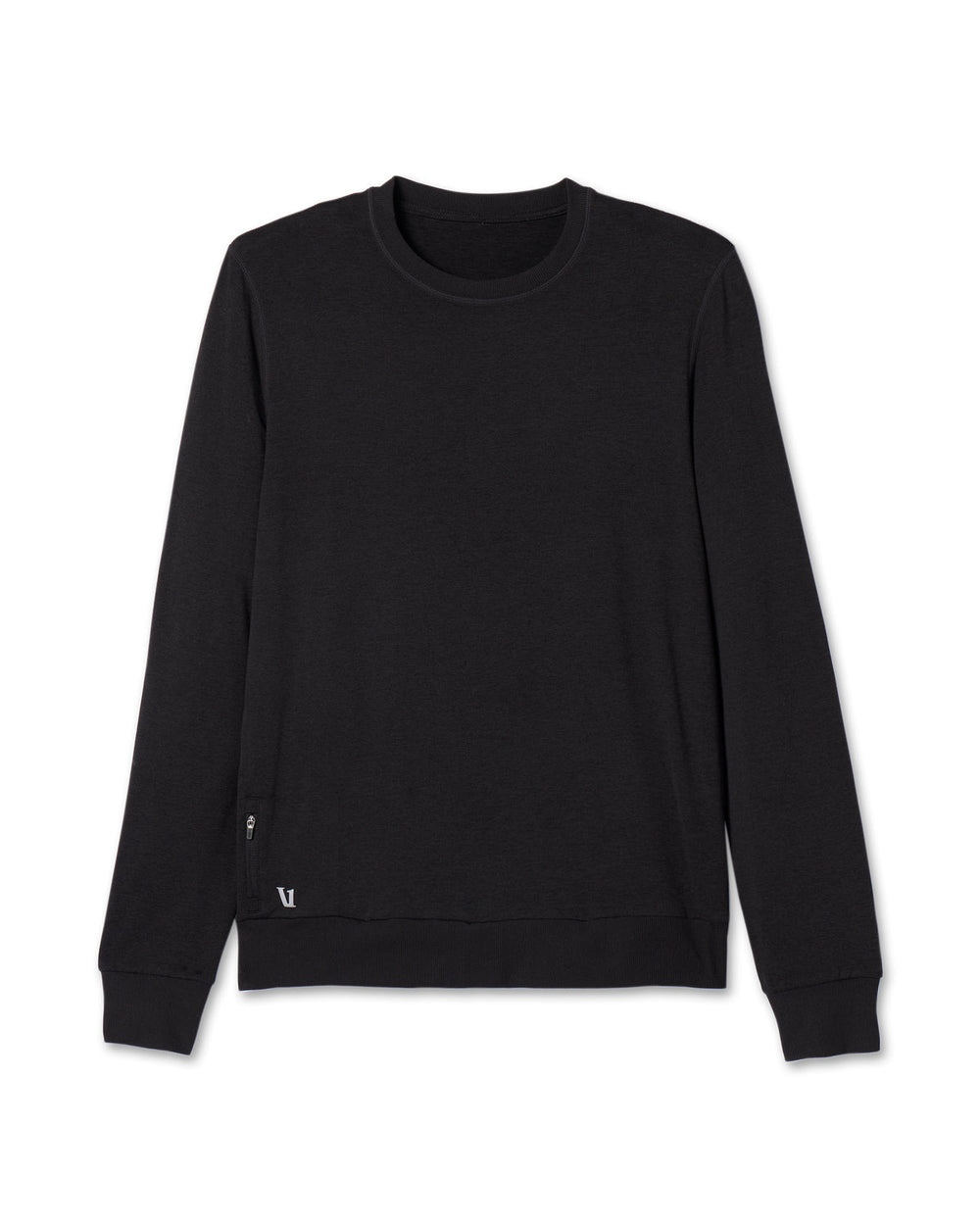 Vuori Ponto Performance Crew Men's Black Pullover