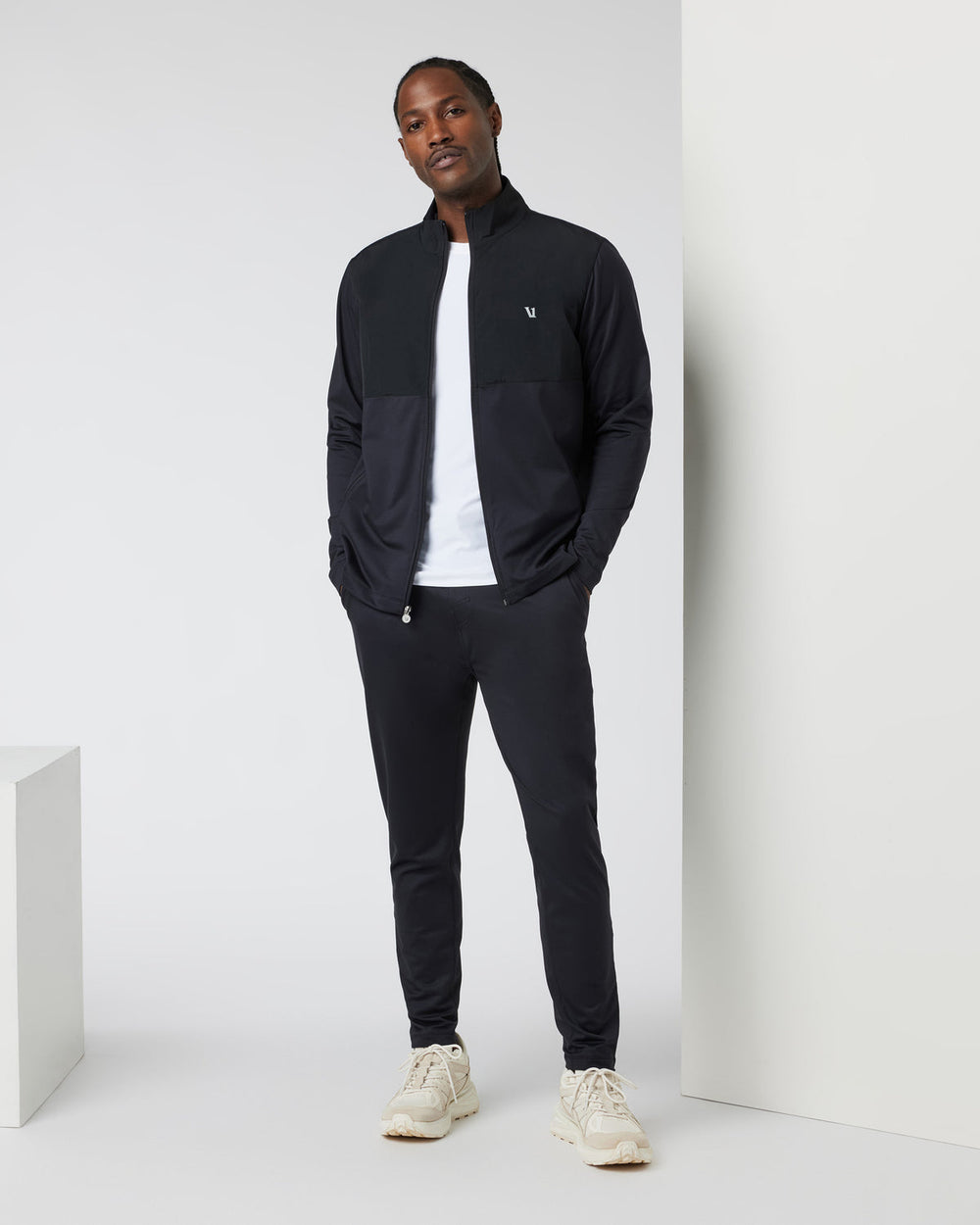 Vuori Sunday Element Track Jacket Men's Black Jacket