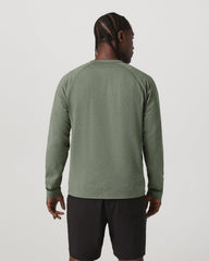 Vuori Men's Coronado Crew - Relaxed Fit Light Oregano Heather