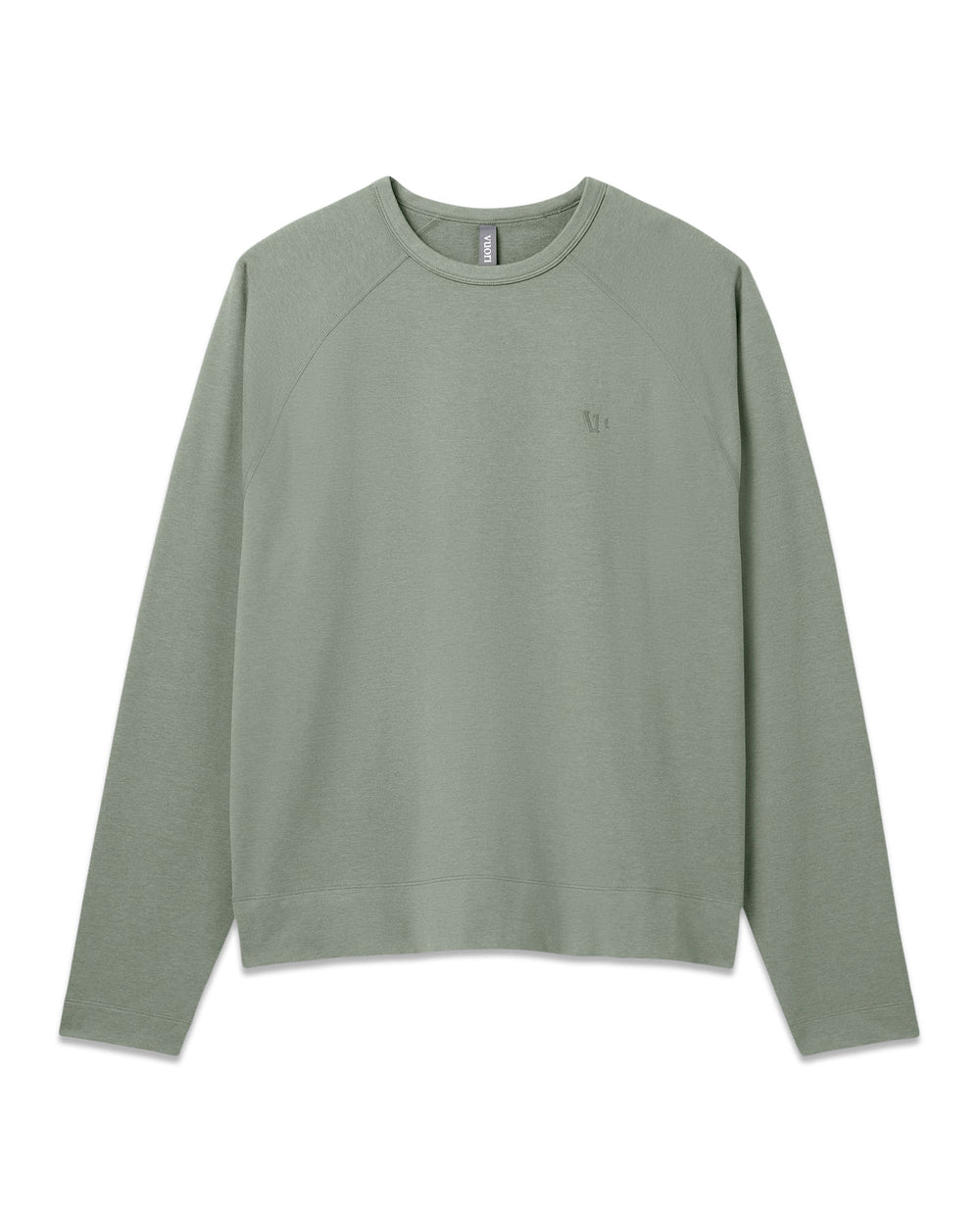 Vuori Men's Coronado Crew - Relaxed Fit Light Oregano Heather
