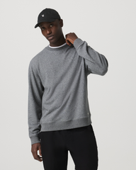 Vuori Cypress Vintage Crew Men's Heather Grey Fleece Pullover
