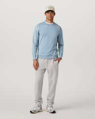 Vuori Ponto Performance Crew Men's Flint Heather Crew Neck
