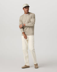 Vuori Ponto Performance Crew Men's Truffle Heather Crew Neck