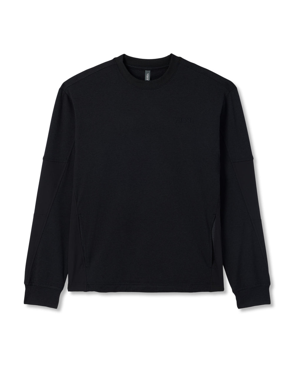 Vuori Coronado Mixed Media Crew Men's Black Heather Crewneck