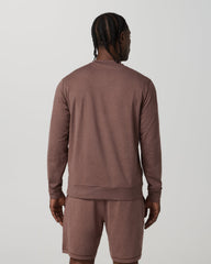 Vuori Ponto Performance Crew Men's Sable Heather Crew Neck