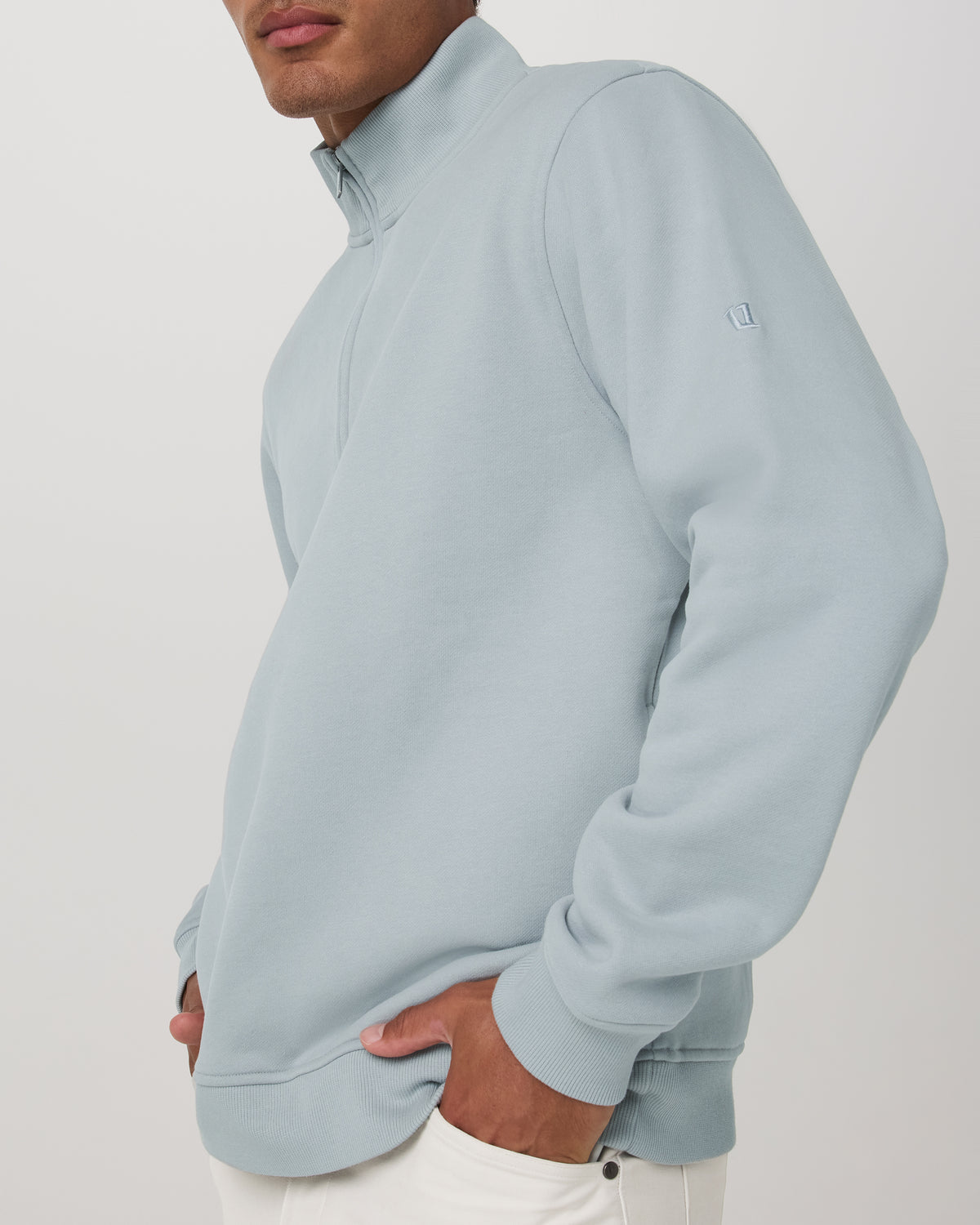 Vuori Seaside 1/2 Zip Classic Men's Blue Haze Pullover