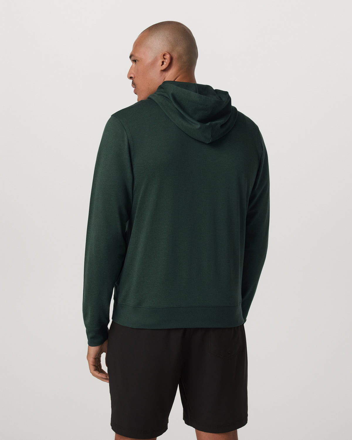 Vuori Ponto Full Zip Hoodie Men's Spruce Heather Hoodie