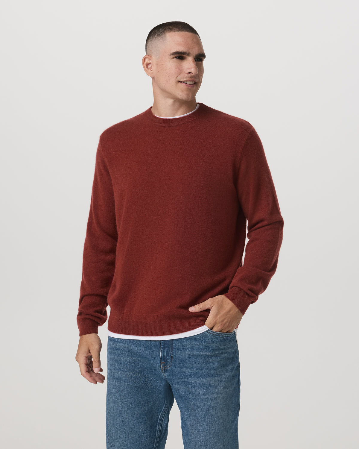 Vuori Berik Cashmere Sweater Men's Spiced Apple Sweater