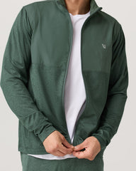 Vuori Men's Sunday Element Track Jacket Agate Green Heather