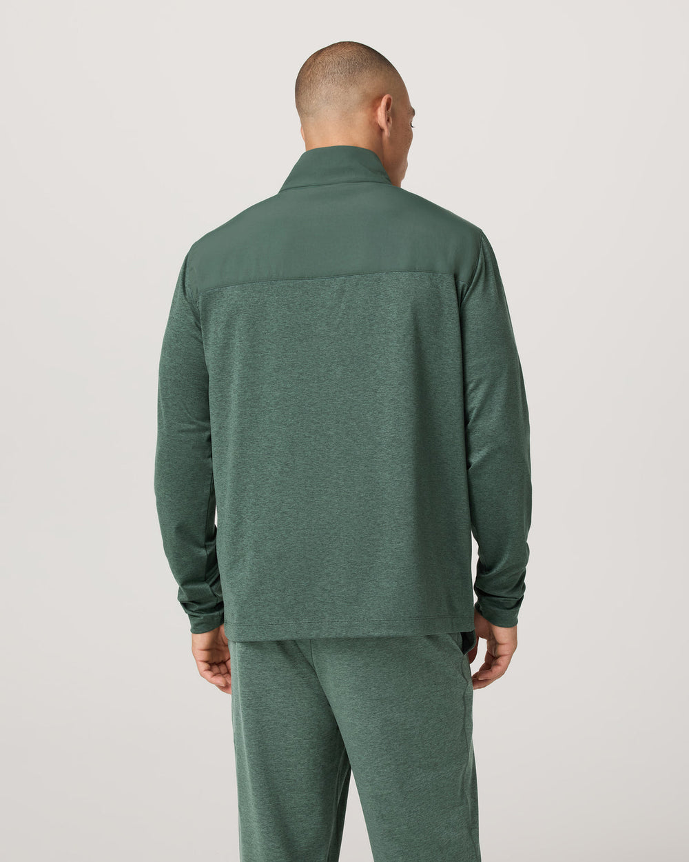 Vuori Men's Sunday Element Track Jacket Agate Green Heather