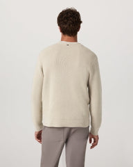 Vuori Denver Waffle Crew Sweater Men's Mushroom Wool Sweater