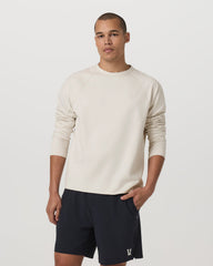Vuori Coronado Crew - Relaxed Fit Men's Ivory Heather Crew