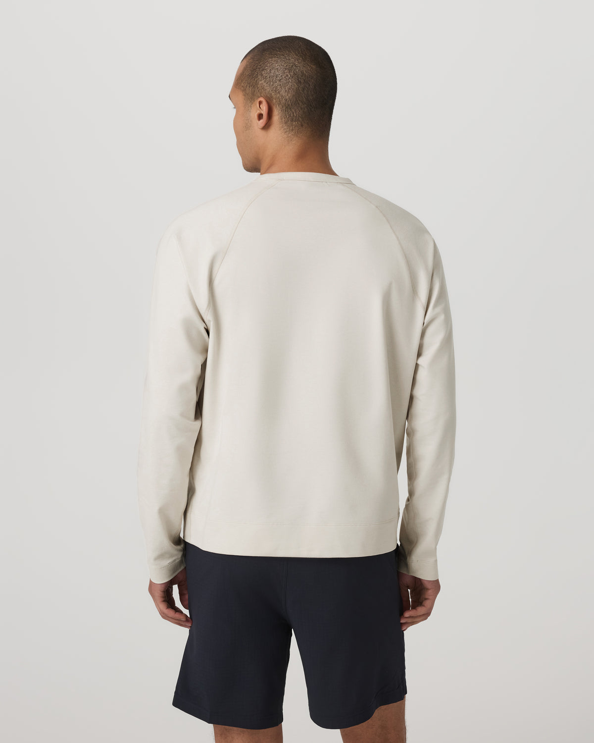 Vuori Coronado Crew - Relaxed Fit Men's Ivory Heather Crew