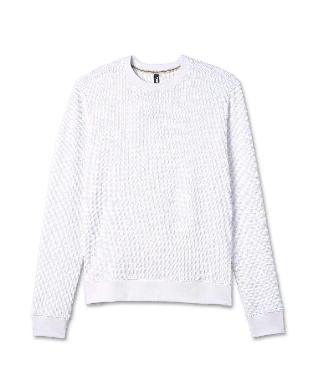 Vuori Jamestown Crew Men's White Waffle Crewneck