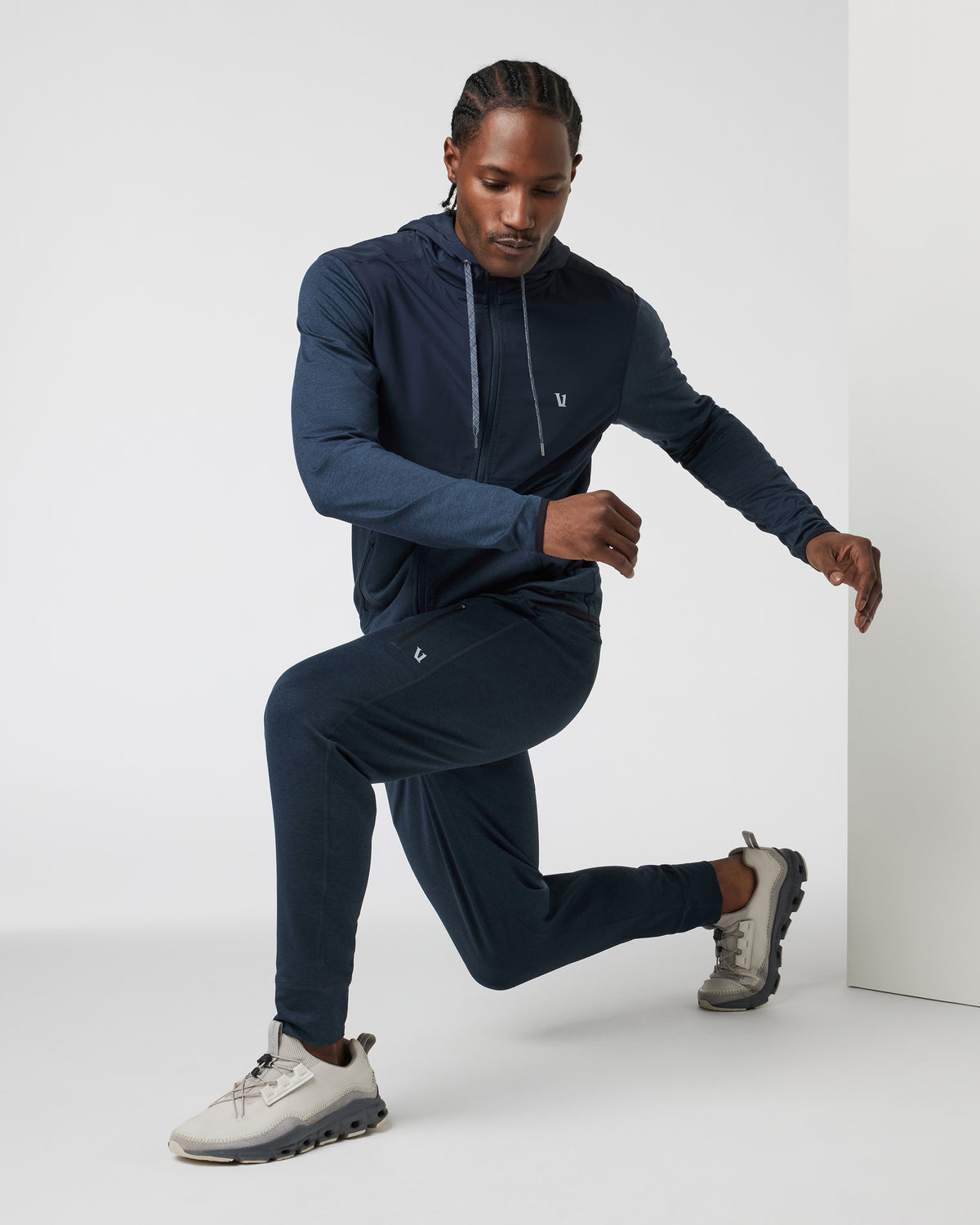 Vuori Sunday Element Jacket Men's Ink Blue Running Jacket