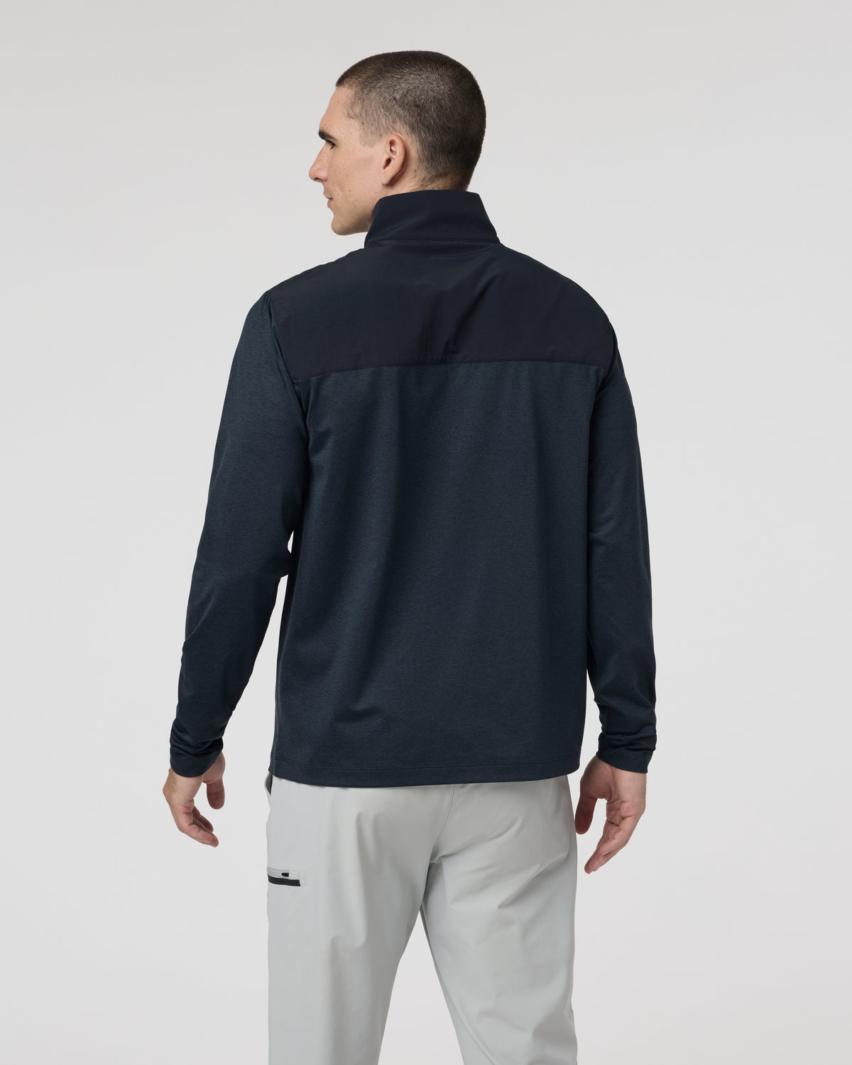 Vuori Sunday Element Half Zip Ink Heather