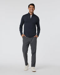 Vuori Ponto Half Zip Mock Neck Ink Heather