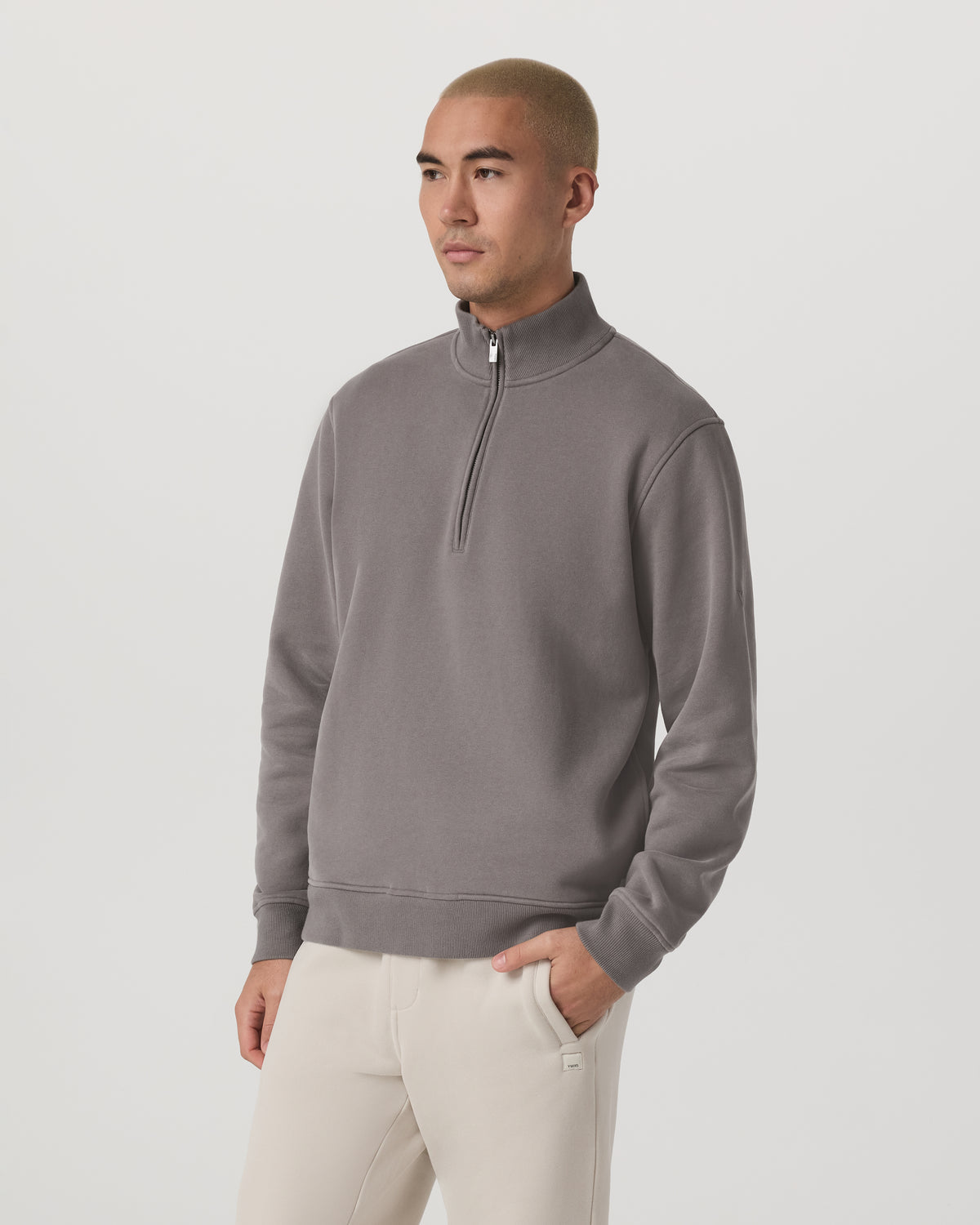 Vuori Seaside 1/2 Zip Classic Men's Cavern Grey Pullover