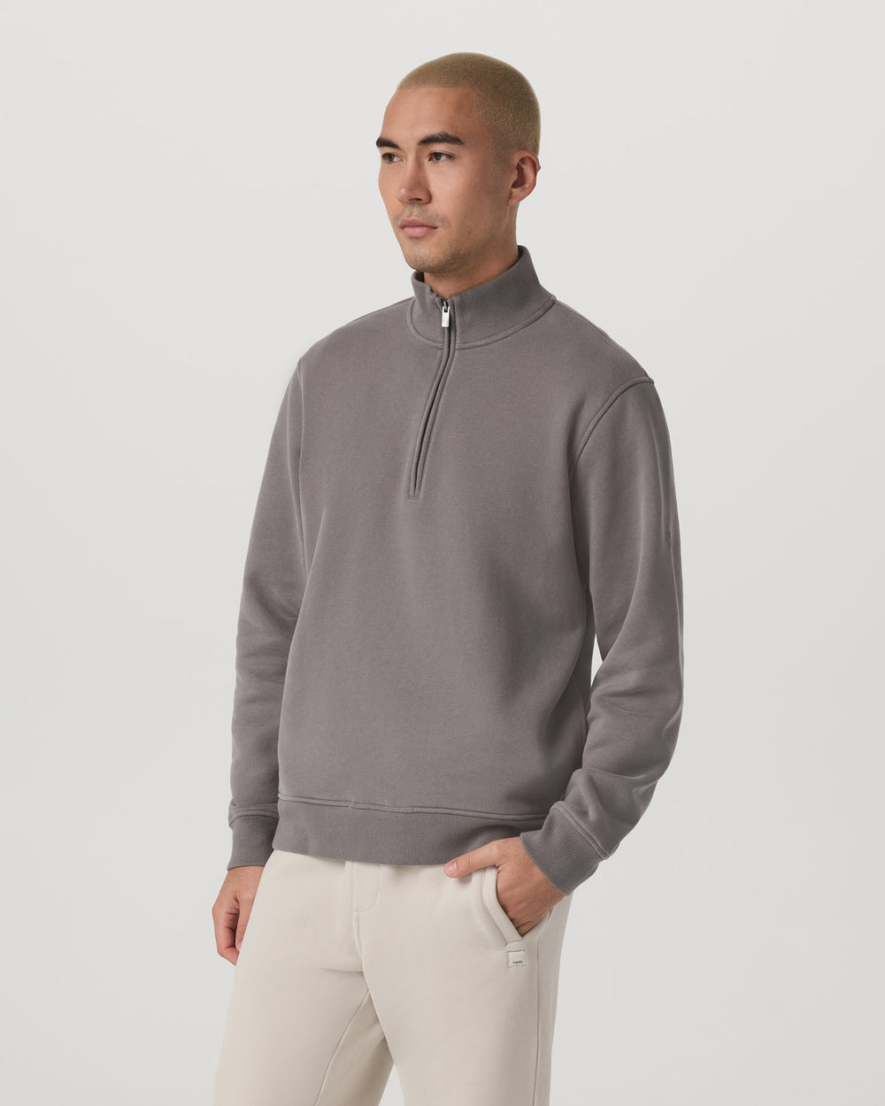Vuori Seaside 1/2 Zip Classic Men's Cavern Grey Pullover