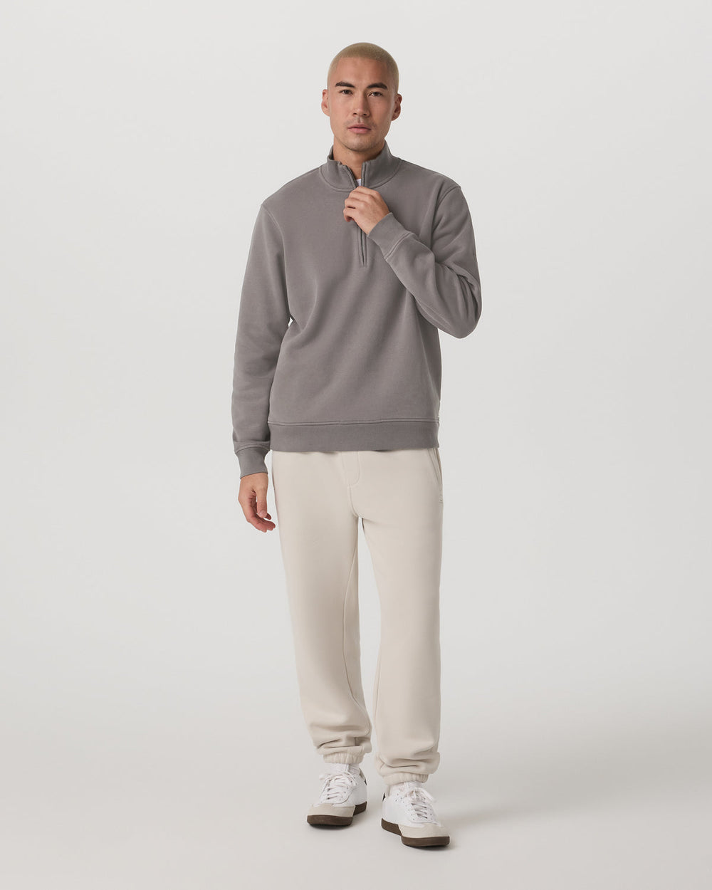 Vuori Seaside 1/2 Zip Classic Men's Cavern Grey Pullover
