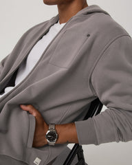 Vuori Seaside Full Zip 2.0 Men's Cavern Grey Full Zip Hoodie