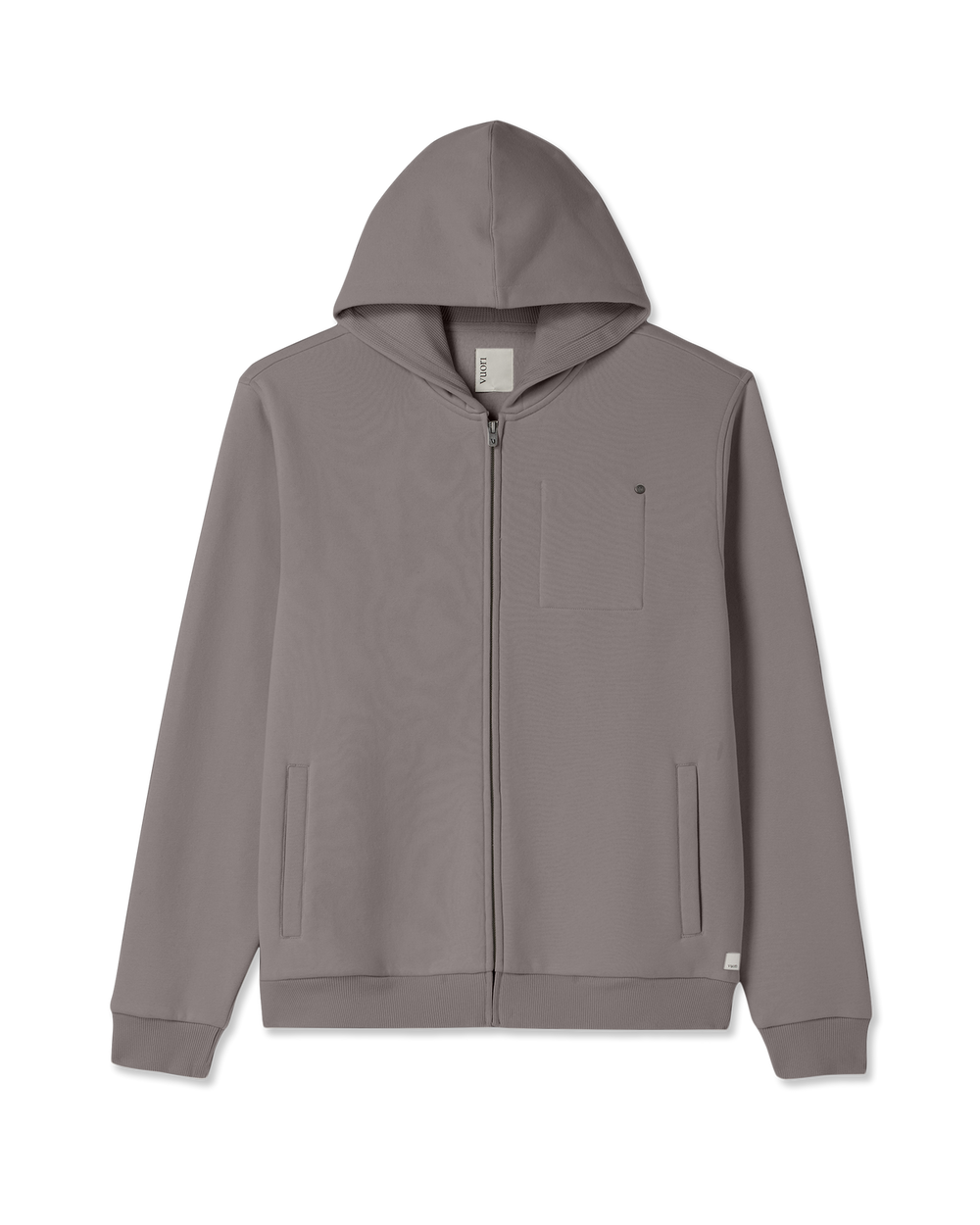 Vuori Seaside Full Zip 2.0 Men's Cavern Grey Full Zip Hoodie