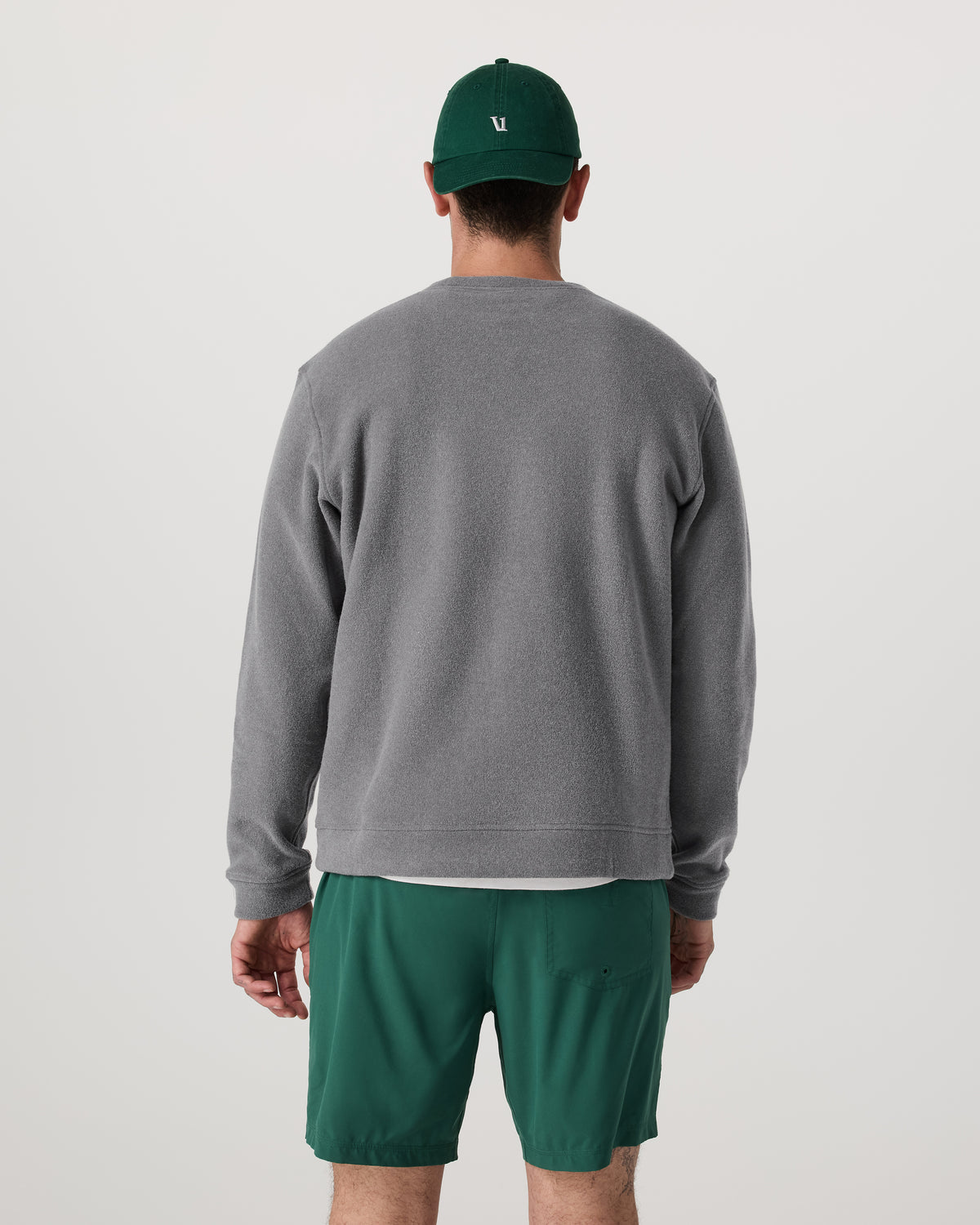 Vuori Beach Fleece Crew Men's Pinecone Heather Crewneck