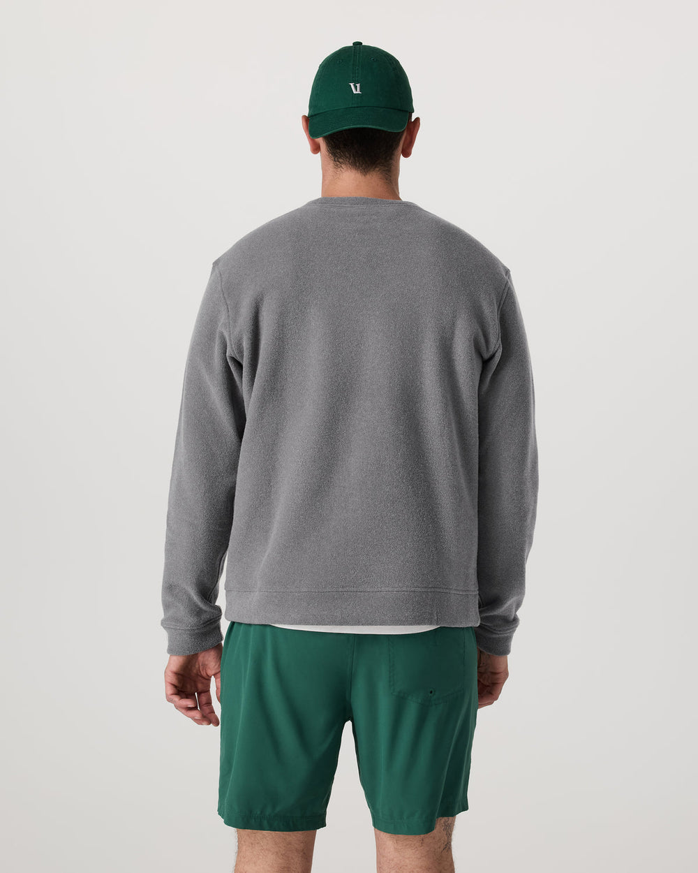 Vuori Beach Fleece Crew Men's Pinecone Heather Crewneck