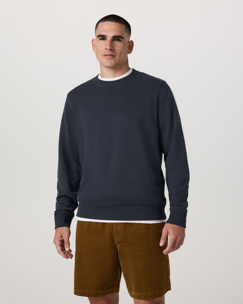 Vuori Cypress Logo Crew Men's Navy Sweatshirt