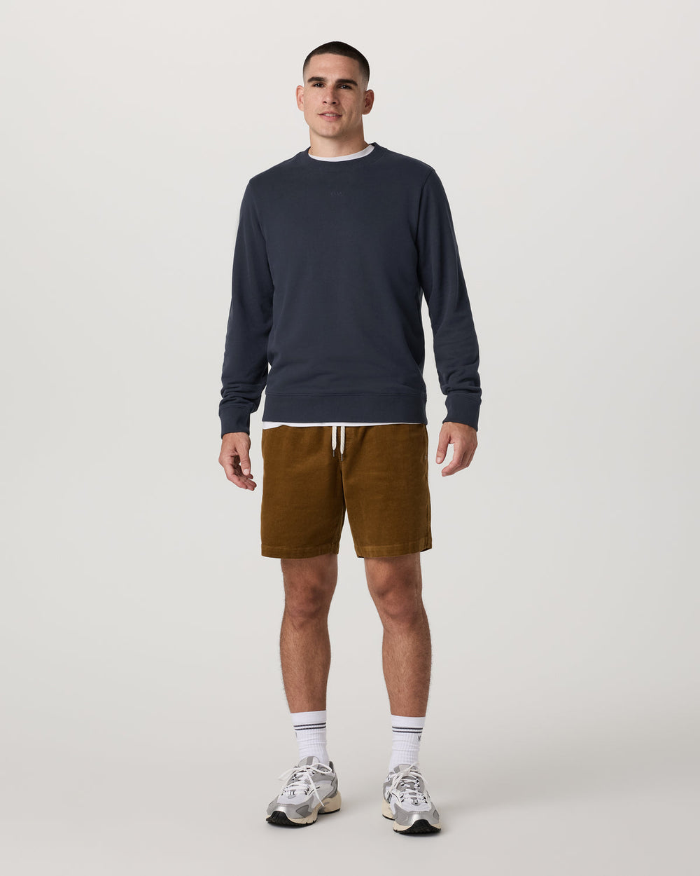 Vuori Cypress Logo Crew Men's Navy Sweatshirt