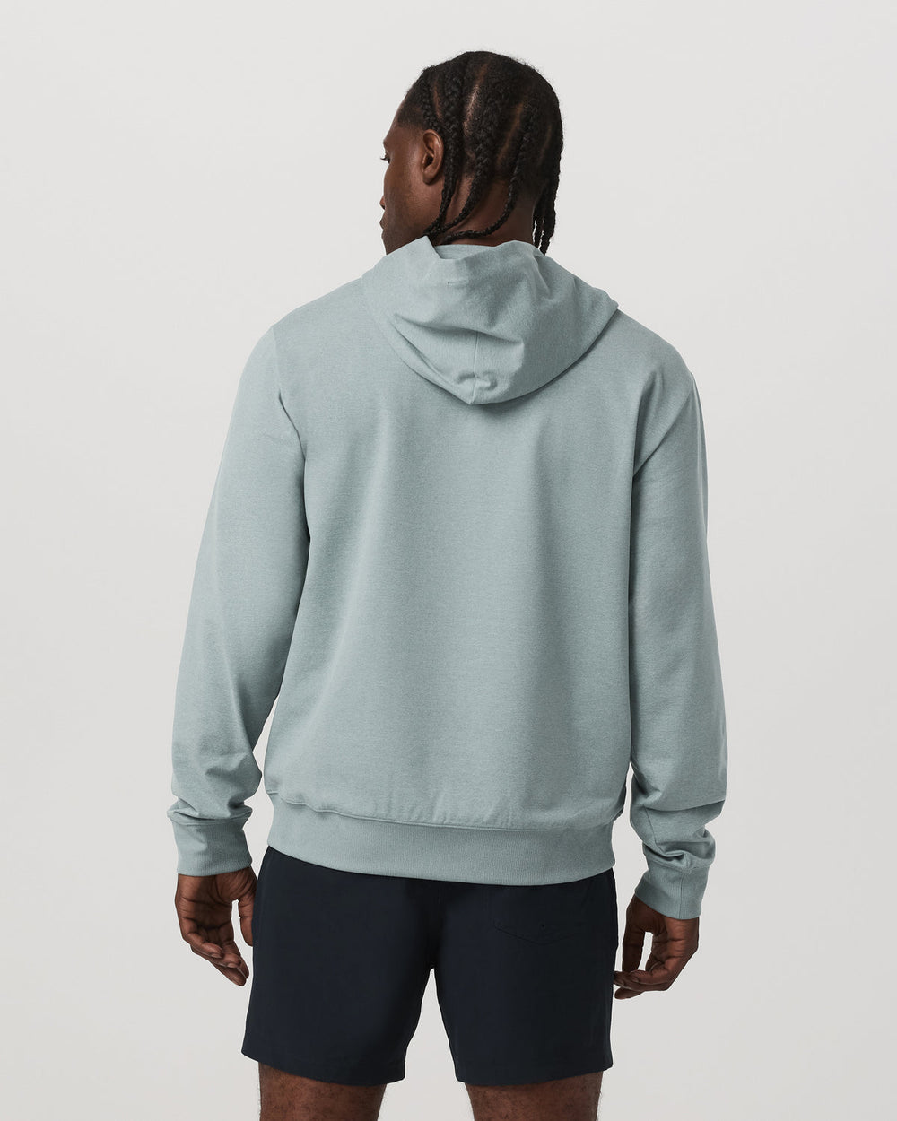 Vuori Men's Coronado Pullover Hoodie 2.0 Misty Blue Heather