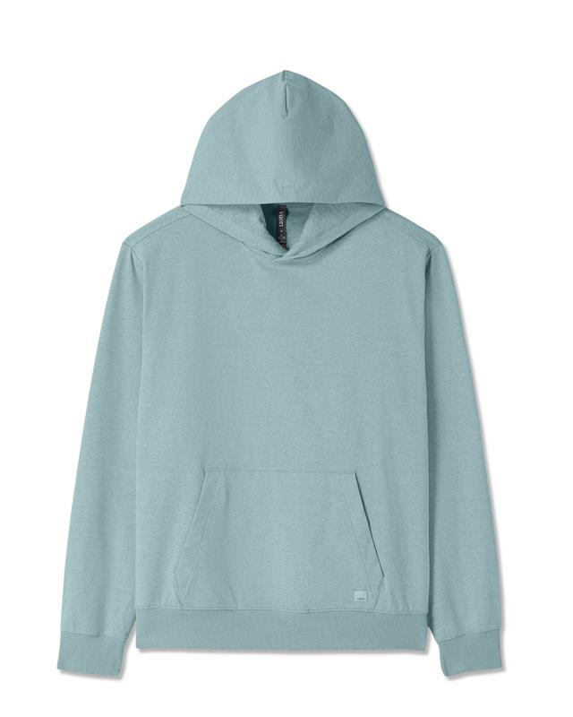 Vuori Men's Coronado Pullover Hoodie 2.0 Misty Blue Heather
