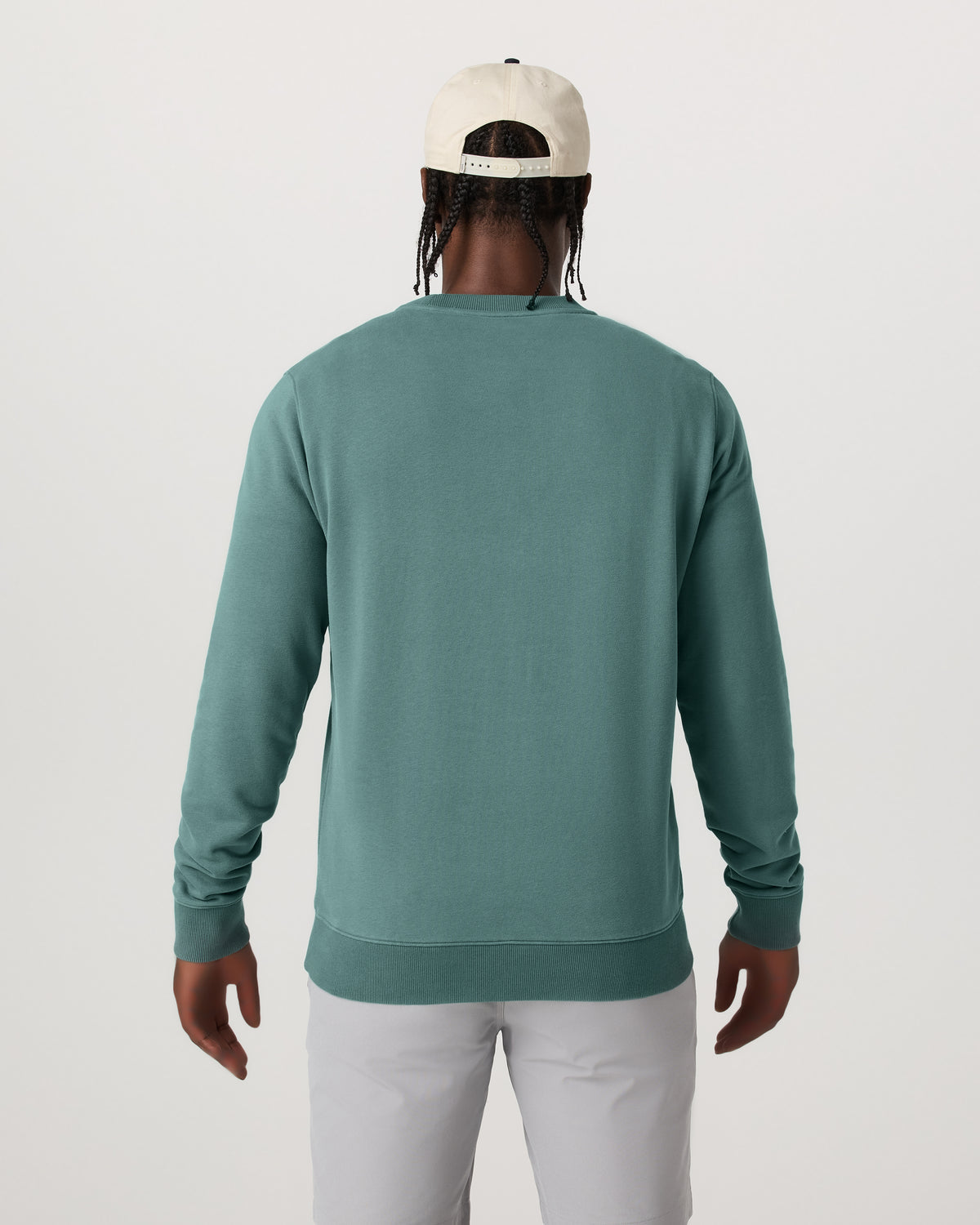 Vuori Cypress Logo Crew Men's Bluegrass Sweatshirt