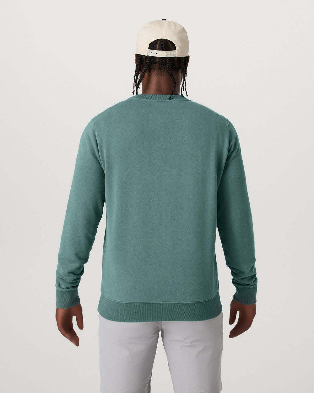 Vuori Cypress Logo Crew Men's Bluegrass Sweatshirt